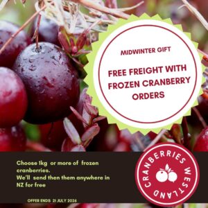 Free freight for frozen cranberries